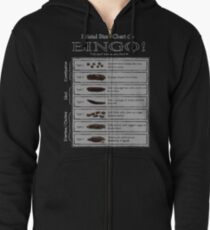 Bristol Stool Chart BINGO! Zipped Hoodie