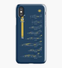 Blue Angels Chronology Blueprint iPhone Case