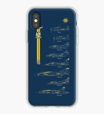 Blue Angels Chronology Blueprint iPhone Case
