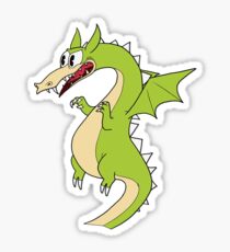 Cuphead Grim Matchstick (dragon) Sticker