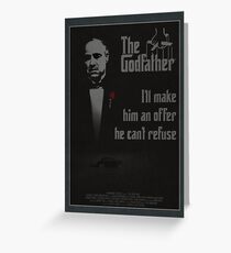 The Godfather Greeting Card
