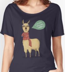 Holiday Llama Women's Relaxed Fit T-Shirt