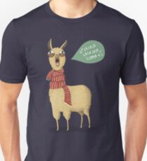 Christmas holiday Llama Slim Fit T-Shirt