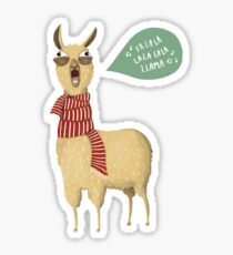 Holiday Llama Sticker