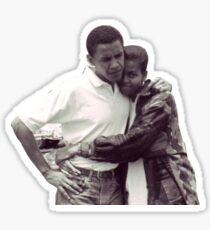 Pegatina michelle y barack obama