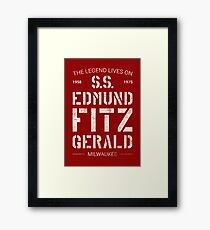 Die Legende lebt auf SS Edmund Fitzgerald Gerahmtes Wandbild