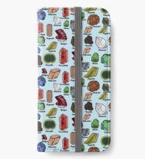 Mineralien iPhone Flip-Case/Hülle/Klebefolie