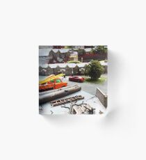 Builders Toy Van Acrylic Block