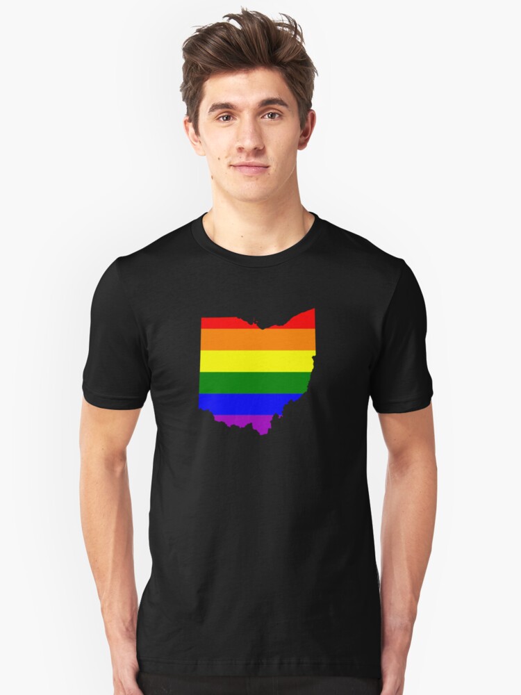 Rainbow  Shirts Equality Gifts - Ohio dburdenbates Pride and \u0027Love LGBTQ T-Shirt Adult\u0027 by