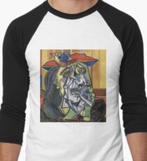 The Weeping Woman-Pablo Picasso Men's Baseball ¾ T-Shirt