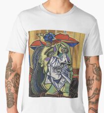 The Weeping Woman-Pablo Picasso Men's Premium T-Shirt