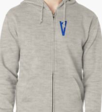 Lauv blue logo Zipped Hoodie