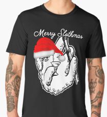 Merry Slothmas Funny Sloth Lover Christmas Item Men's Premium T-Shirt