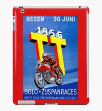 "ASSEN TT MOTORCYCLE" Vintage Racing Advertising Print iPad Case/Skin