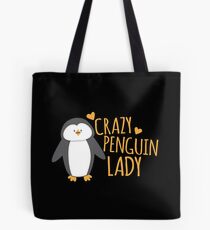 Verrückte Pinguin-Dame Tote Bag