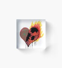 Burning Heart Redux Digital - External Conflictions Acrylic Block