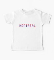 Pixel NHL Hockey City Montreal 2017 on White Baby Tee