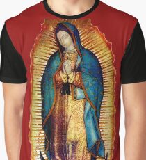 Our Lady of Guadalupe Tilma Replica Graphic T-Shirt
