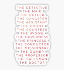The Suspects On the Orient Express Sticker