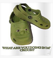 What are you doing in my Shrek Crocs Poster