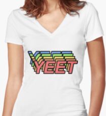 yeet Women's Fitted V-Neck T-Shirt