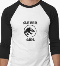 Clever Girl Jurassic Park Inspired Men's Baseball ¾ T-Shirt