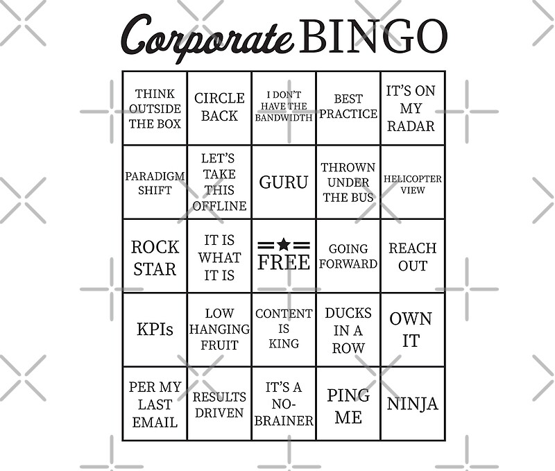 office jargon bingo