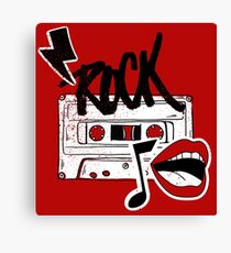 Rock cassette Canvas Print