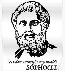 Sophocles quote Poster