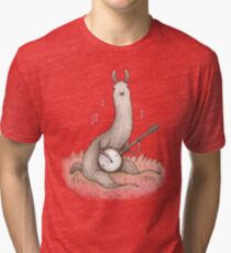 Camiseta de tejido mixto Banjo Llama