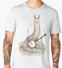 Banjo Llama Men's Premium T-Shirt