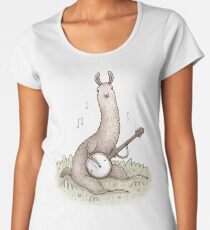 Banjo Llama Women's Premium T-Shirt