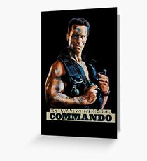 Commando Movie Poster Greeting Card