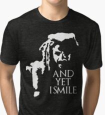 TWD - King Ezekiel: and yet I smile! Tri-blend T-Shirt