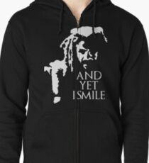 TWD - King Ezekiel: and yet I smile! Zipped Hoodie
