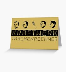 Kraftwerk Taschenrechner (black) Greeting Card