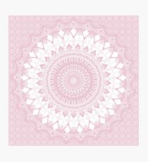 Boho Pink Mandala Photographic Print