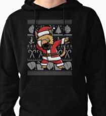 Dabbing German Shepherd Ugly Christmas Sweater Graphic Pullover Hoodie
