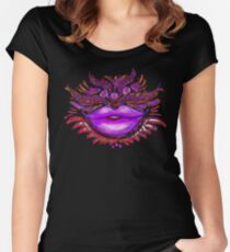 Lippenpflege - Pink Kiss Tailliertes Rundhals-Shirt