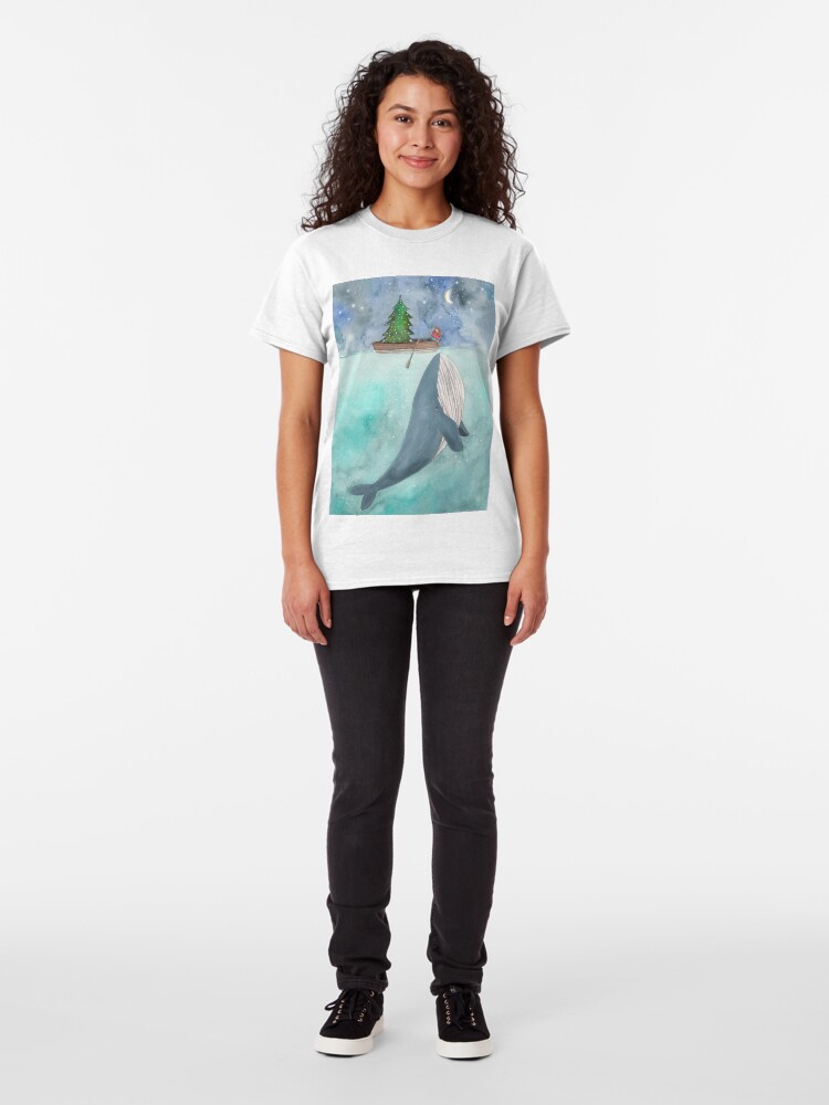 Alternate view of Christmas whale Classic T-Shirt