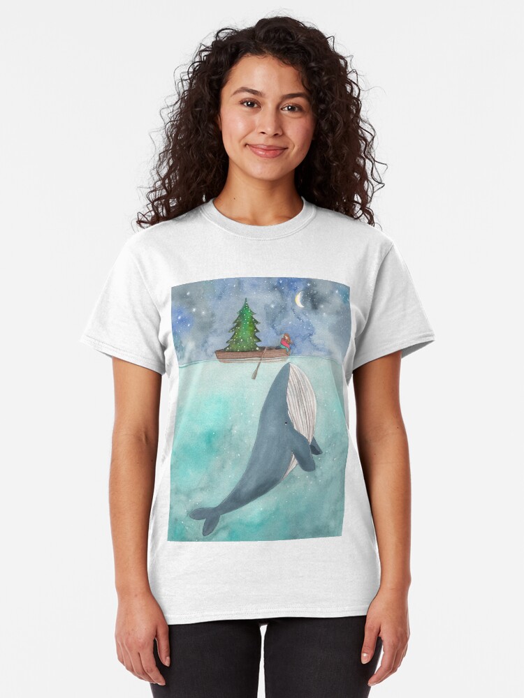 Alternate view of Christmas whale Classic T-Shirt