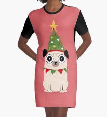 It's Christmas for Pug's sake Graphic T-Shirt Dress