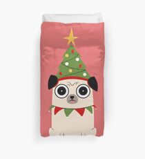 It's Christmas for Pug's sake Duvet Cover