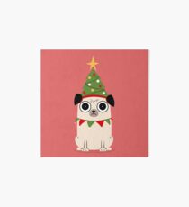 It's Christmas for Pug's sake Art Board