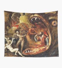 An insight into Hell with demons Wall Tapestry