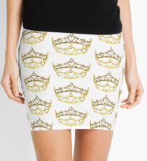 Queen of Hearts gold crown tiara by Kristie Hubler Mini Skirt