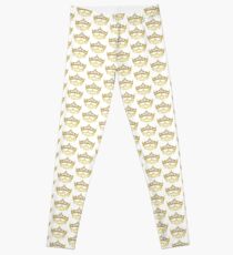 Queen of Hearts gold crown tiara by Kristie Hubler Leggings