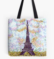 Eiffel Tower Pointillism by Kristie Hubler Tote Bag