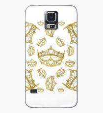 Queen of Hearts gold crown tiara tossed about by Kristie Hubler Case/Skin for Samsung Galaxy