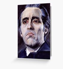 He is the embodiment of all that is evil. Greeting Card